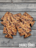 CC Camo Leather Coozie