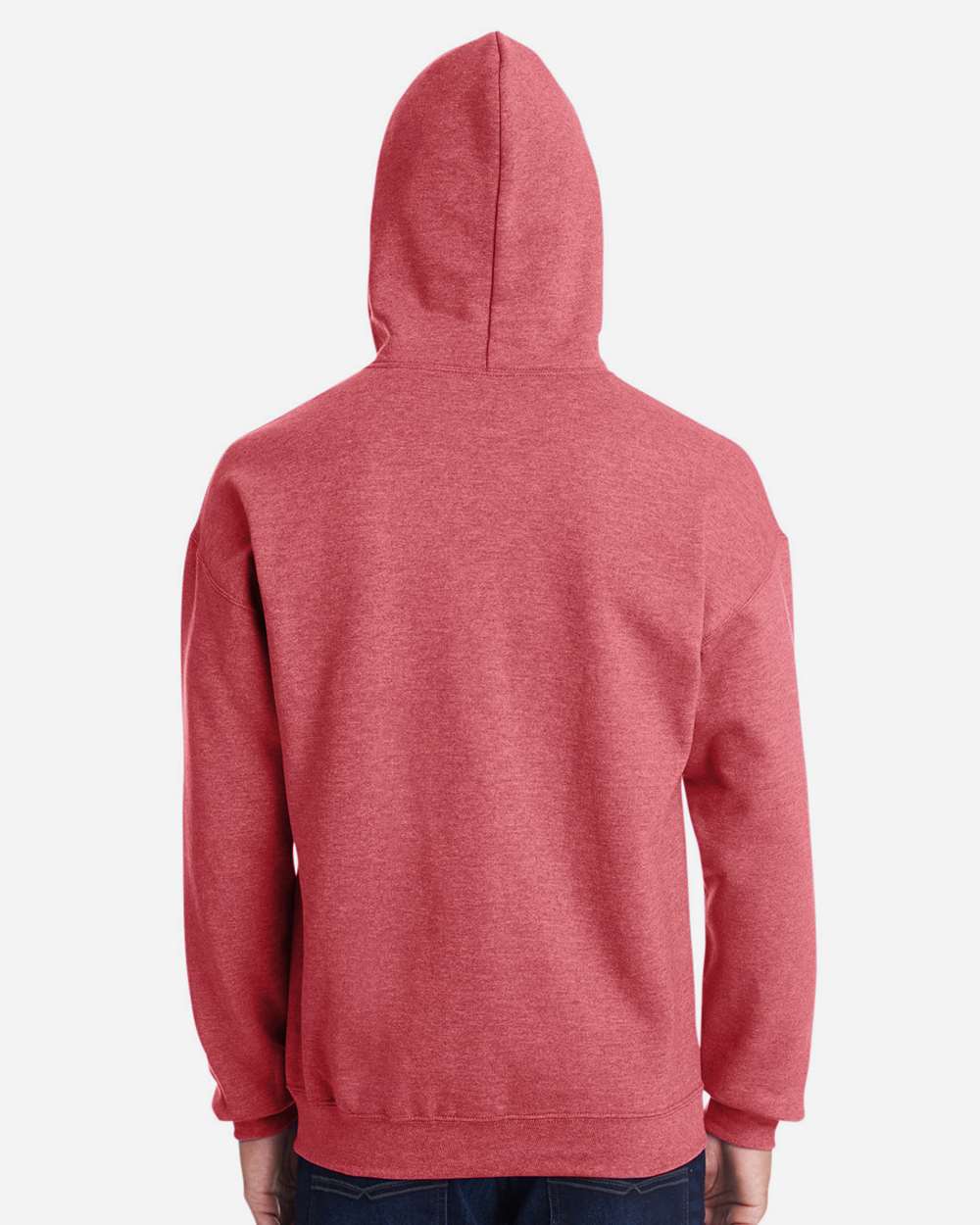 Gildan 18500 — Heather Scarlet Red Back High Model
