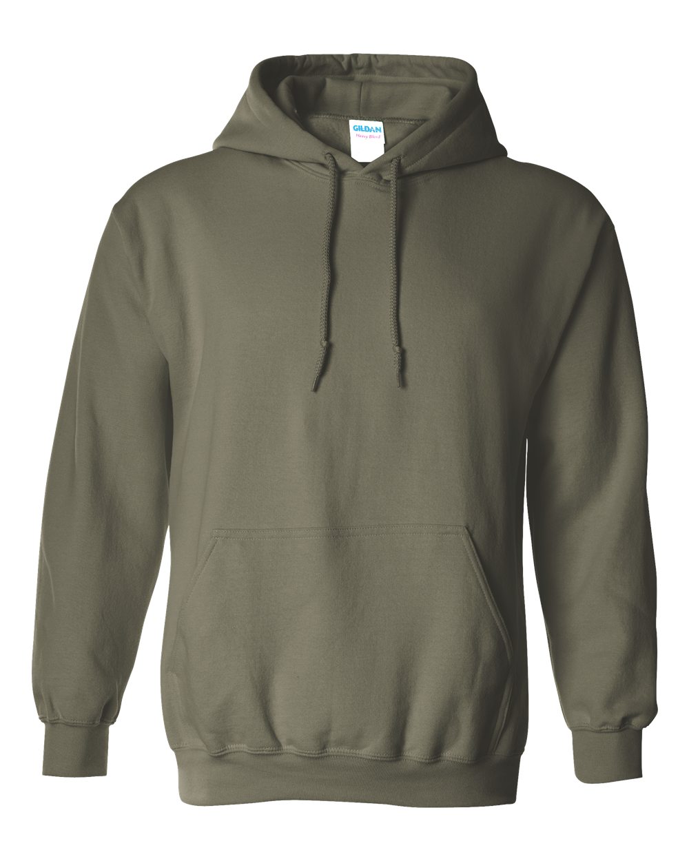 Gildan 18500 — Military Green Front High