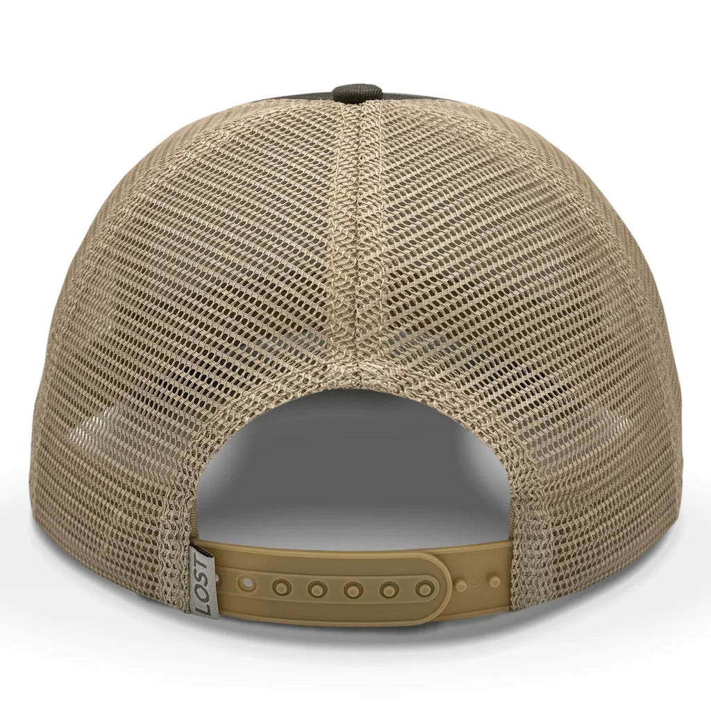 Lost Hat Co Gator & Balsa Ranchero trucker hat back view