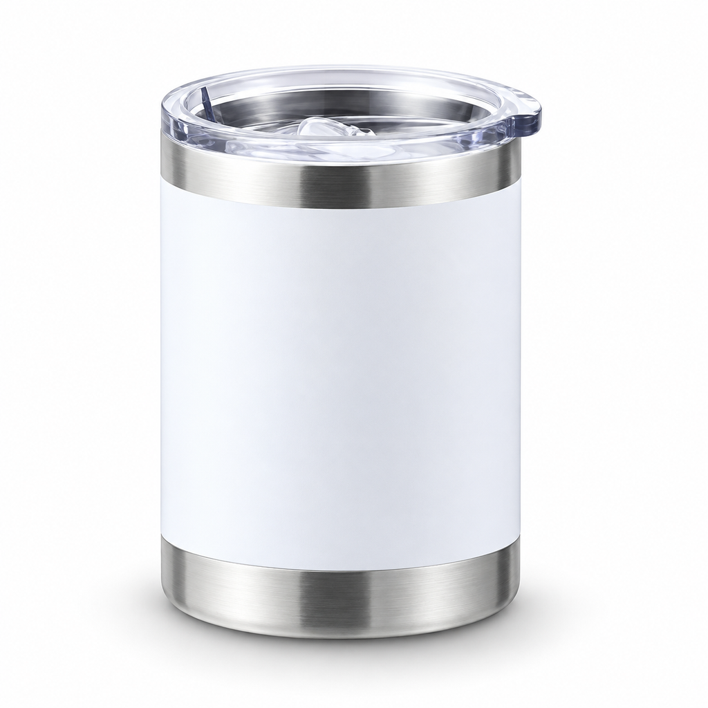 10oz Lowball Tumbler - White