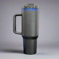 40oz Blue Plated Tumbler - Black