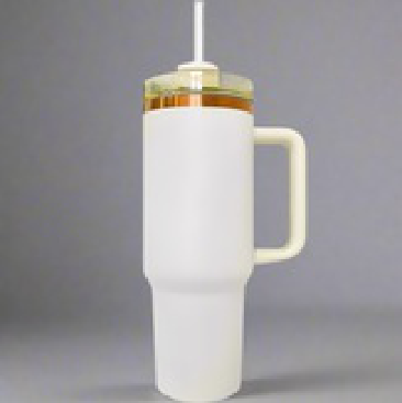 40oz Copper Plated Tumbler - Cream