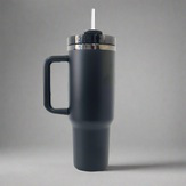 40oz Mirror Black Plated Tumbler - Black