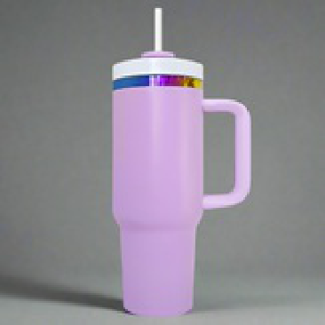 40oz Rainbow Plated Tumbler - Pink