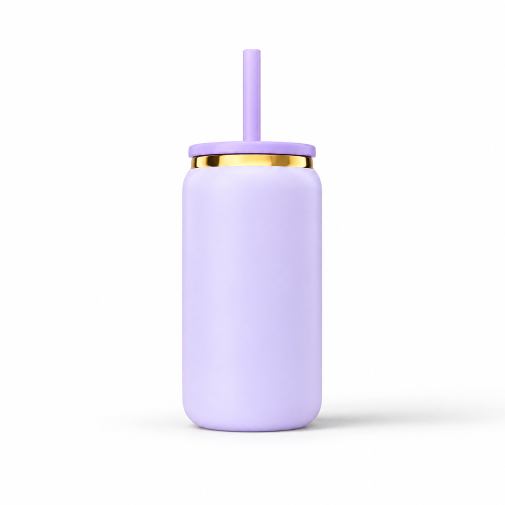16oz Gold Plated Tumbler - Lavender
