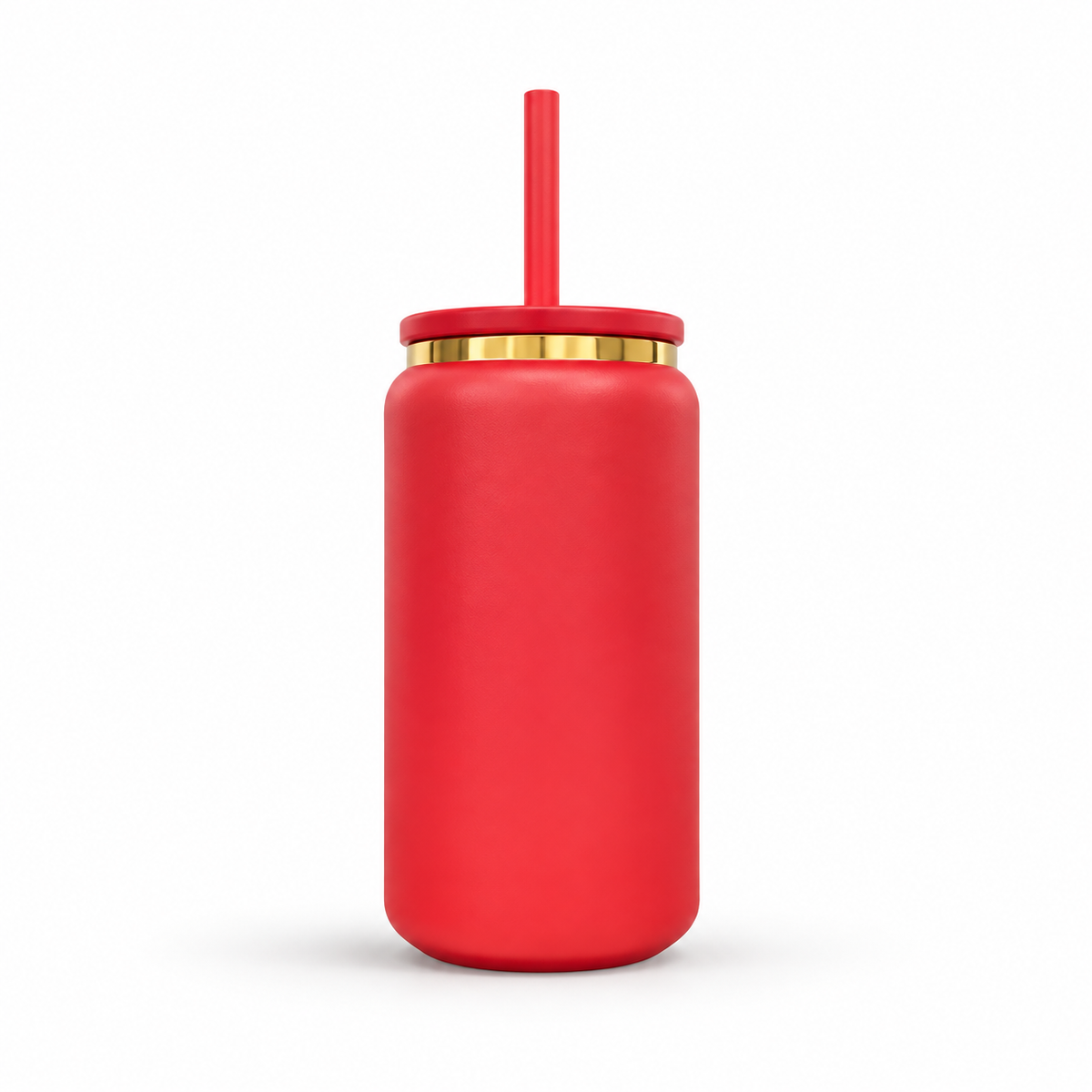 16oz Gold Plated Tumbler - Red