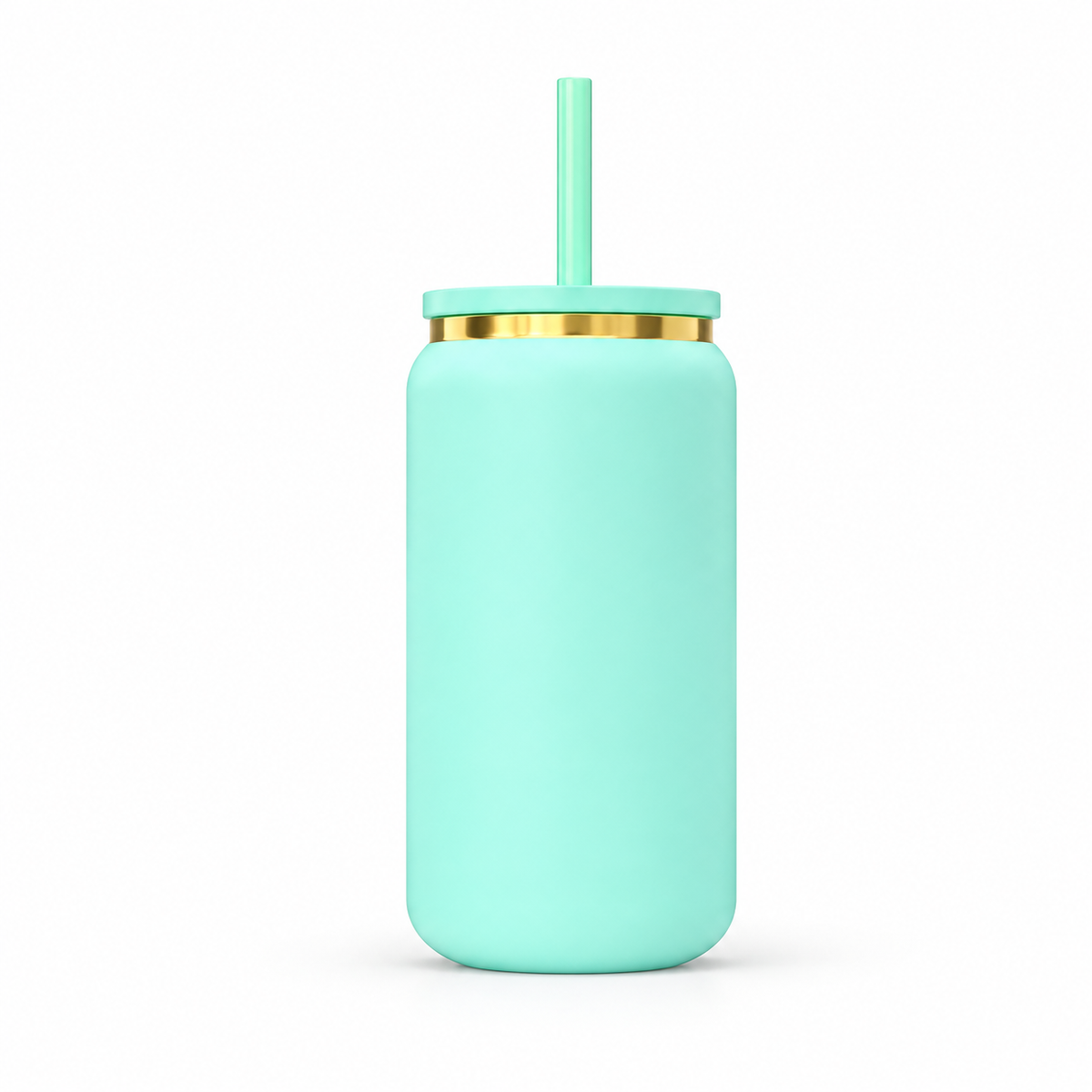 16oz Gold Plated Tumbler - Turquoise