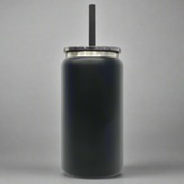 16oz Mirror Black Plated Tumbler - Black
