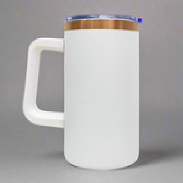 20oz Copper Plated Mug - White