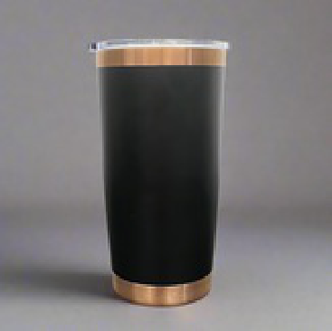 20oz Copper Plated Tumbler - Black