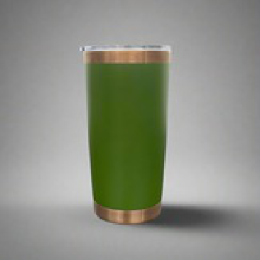 20oz Copper Plated Tumbler - Green