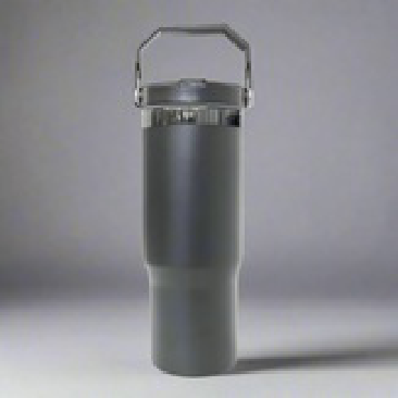 30oz Black Plated Flip Tumbler - Black