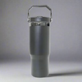 30oz Black Plated Flip Tumbler - Black