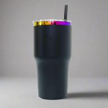 30oz Rainbow Plated Tumbler - Black