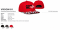 Outdoor Cap VROOM-01 Checkered Flame Solid Back colors