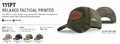 Richardson 111PT Relaxed Tactical Printed hat and four MultiCam colors